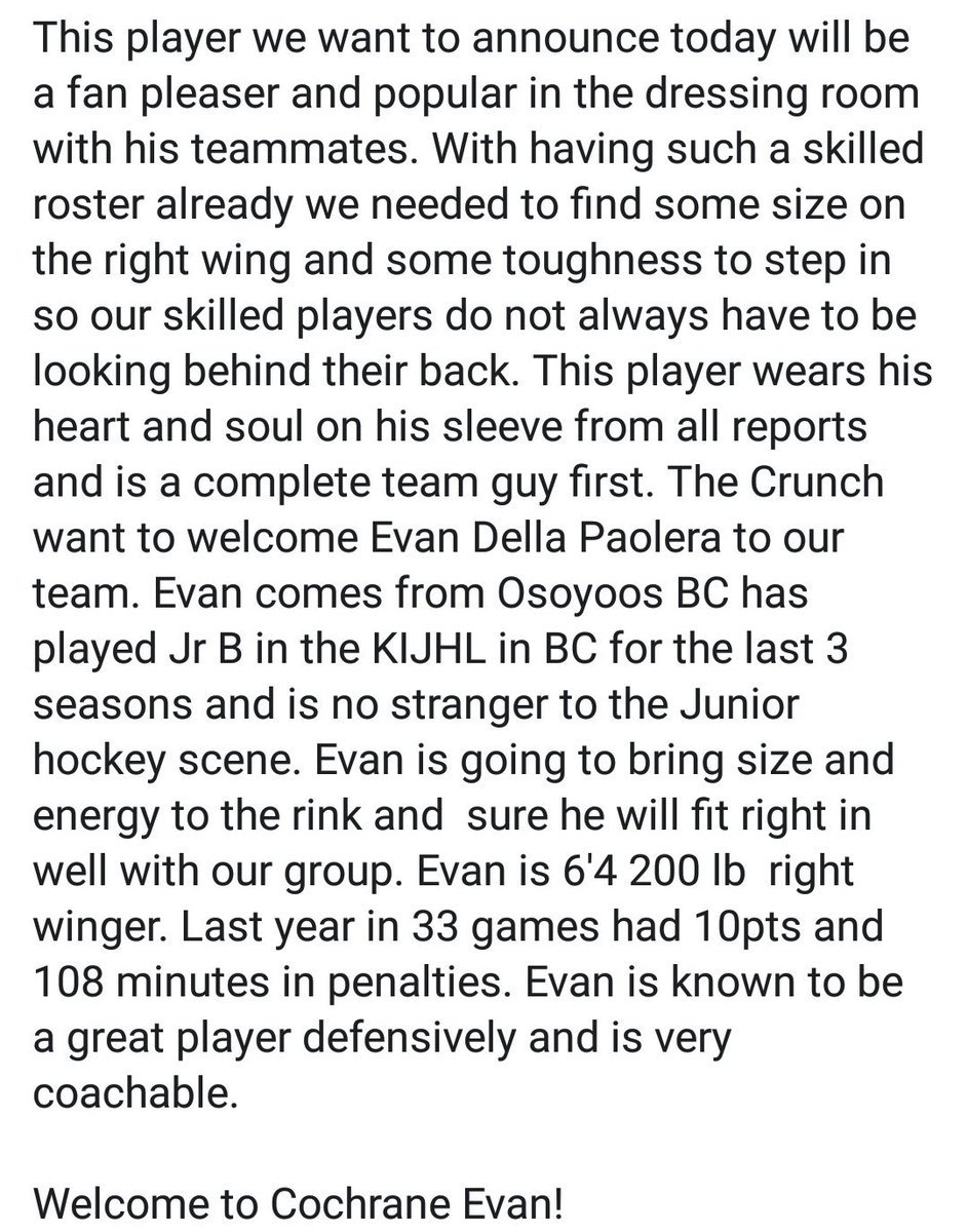 We've added some size on the wing!

Our new addition is BC native <a href="/EPaolera7/">Evan Paolera</a>, welcome Evan!

And for those waiting for a countdown, camp starts in TWO WEEKS!

#DefendTheDen #FeedTheBear #CRUNCHTIME
