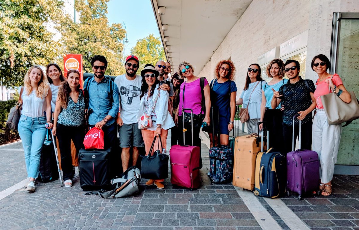 isabellapanizza's tweet photo. On our way to #Venice for the #kinnernet 2018 with my amazing @EnelGroup digital team! https://t.co/iyVmGat4vu