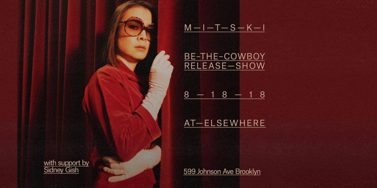 If you live in NY and you're not at the State Lines reunion show or the Mitski release show on 8/18 do you even like music or what?