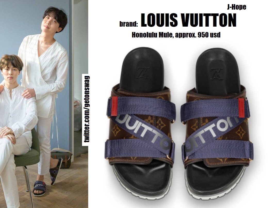 BTS FASHION/STYLE FINDER — 210524  J-Hope : Louis Vuitton petite mule (x)  //