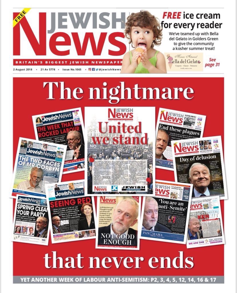 AriehMiller's tweet photo. Dear @JewishNewsUK (@CohenJust @Mendelpol @richferrer). Your front cover this week is important and thank you for sharing. To shed some hope on all of this, could you please share page 31! #AskingForAFriend #IceCreamFan #DietStartsTomorrow #TomorrowNeverComes https://t.co/abWnoibLll