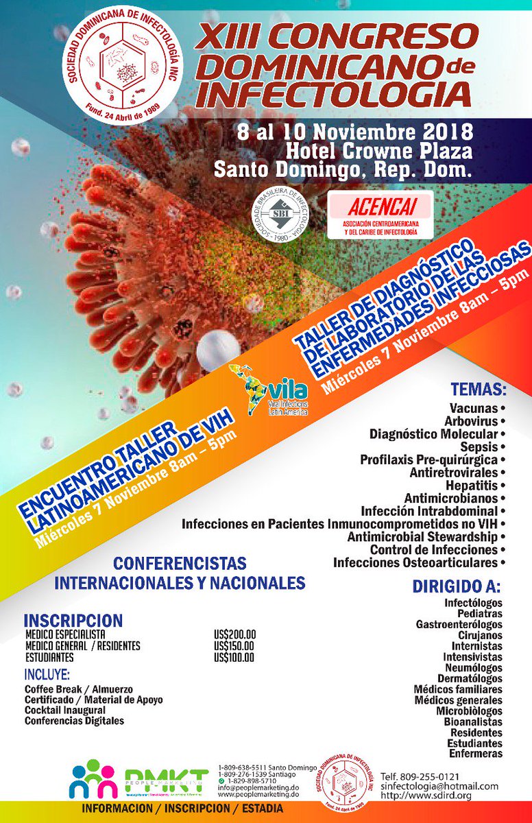 sdinfectologia's tweet photo. Buenos días, acompañenos #XIIICongresoInfectologia #SDI #SBI @csarahmotat @ResumendeSalud @diariodesaludrd https://t.co/gZveioBlTI