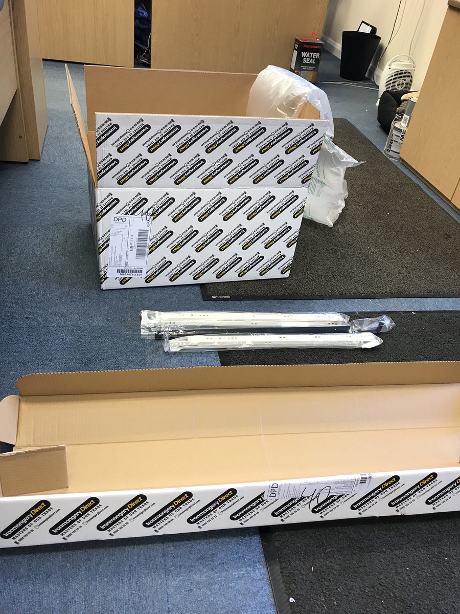 Glad to see <a href="/IronmngryDirect/">IronmongeryDirect</a> are doing their bit for the environment. The 3 items in the middle just arrived in 2 huge boxes. #carbonfootprint #cardboardfootprint #wasteofspace