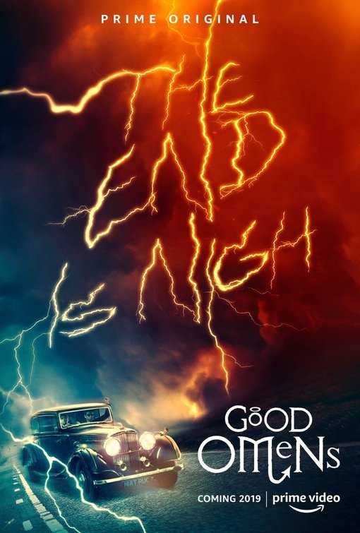 cine_cosas's tweet photo. Un ángel, una bruja, un demonio y un #anticristo de 11 años. Se viene el #Armagedón de la mano de Neil Gaiman (American Gods), #GoodOmens, una comedia fantástica sobre el fin del mundo, con Michael Sheen (Frost/Nixon, Lucian en Underworld). https://t.co/zPIcWcXmAz
