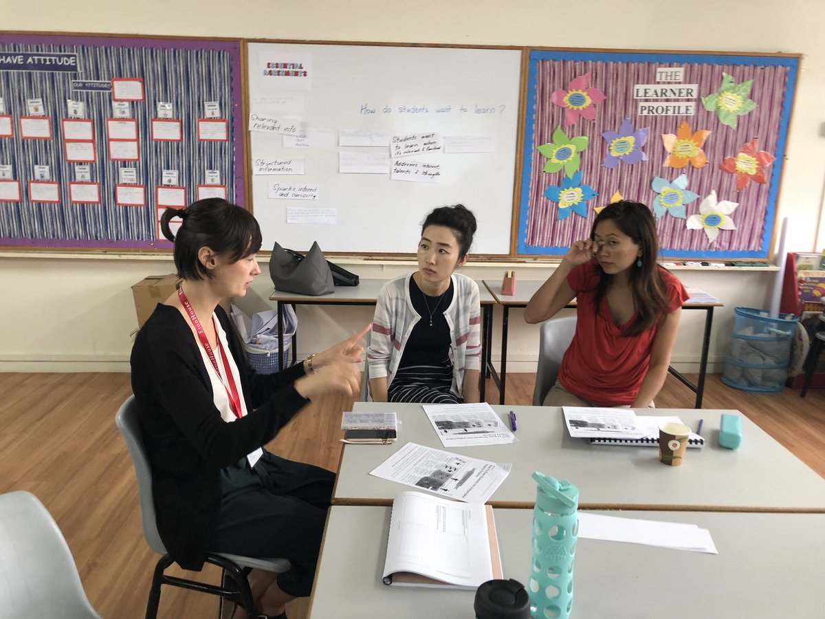 Pritikavc's tweet photo. Day 2 #pypinduction. After inquiring into #inquirybasedlearning new staff reflected on their teaching practices #thinkingroutines @ibpyp https://t.co/4YlW7I0NnF