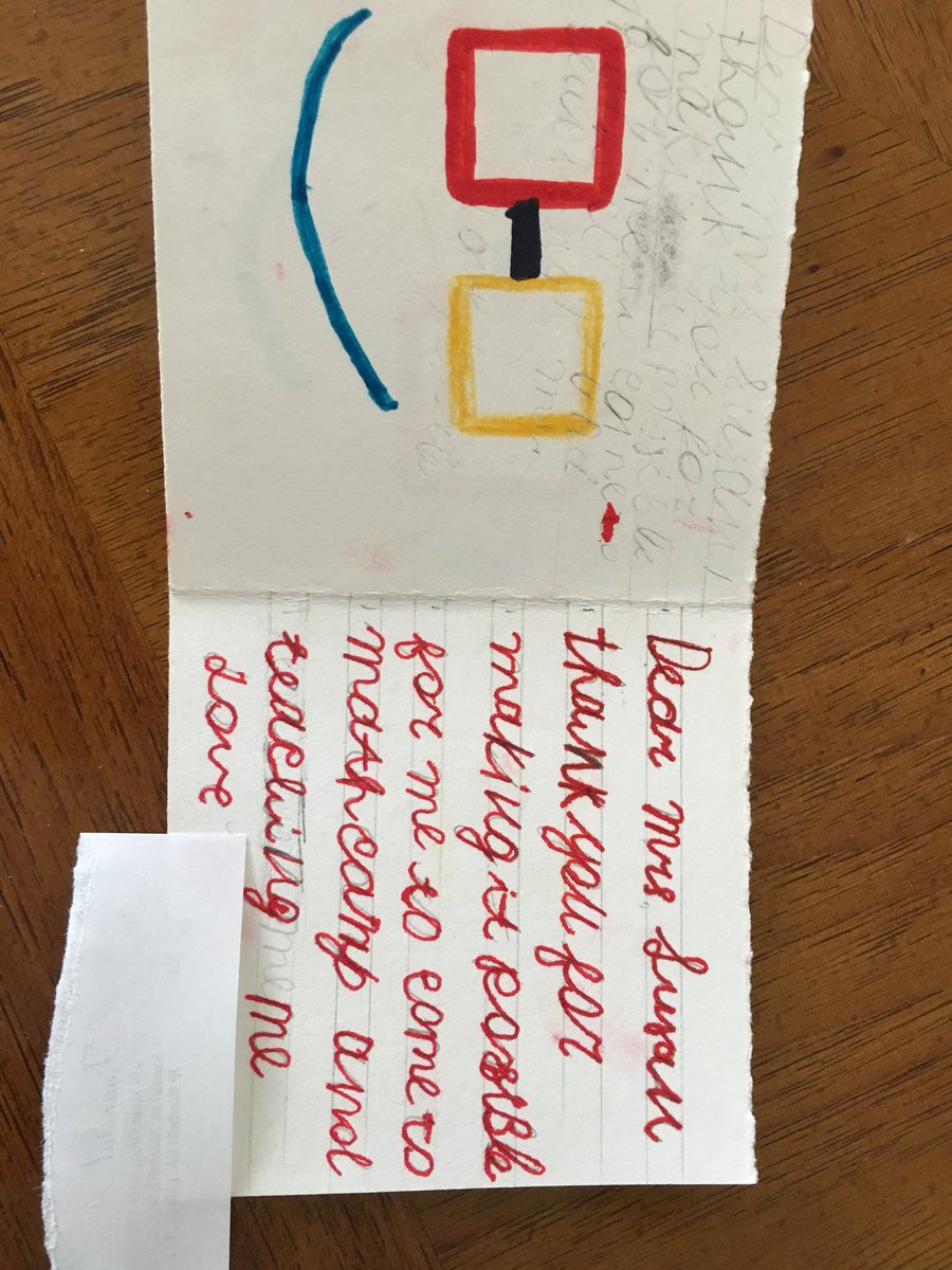 sueblue2010's tweet photo. Best handmade thank you card ever!
#Tangmathsummercamp
#mathcreativity
@gregtangmath https://t.co/kbQ8Q8873R