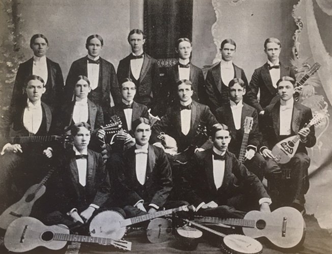 hargrettlibrary's tweet photo. Students can find clubs and activities at #UGA for almost any interest. This is the @universityofga Mandolin and Banjo Club from 1897. From our archives. #TBT #UGA22 https://t.co/WGJ0uKX01M