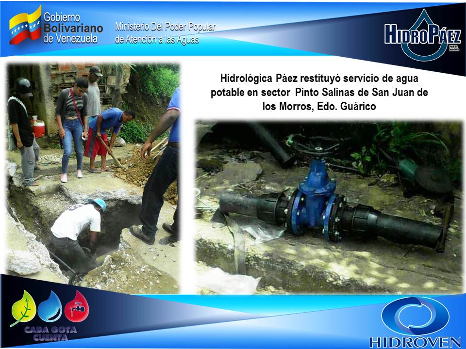 #Gestión|| Hidrológica Páez restituyó servicio de agua potable en Pinto Salinas #GerenciaParaElPueblo