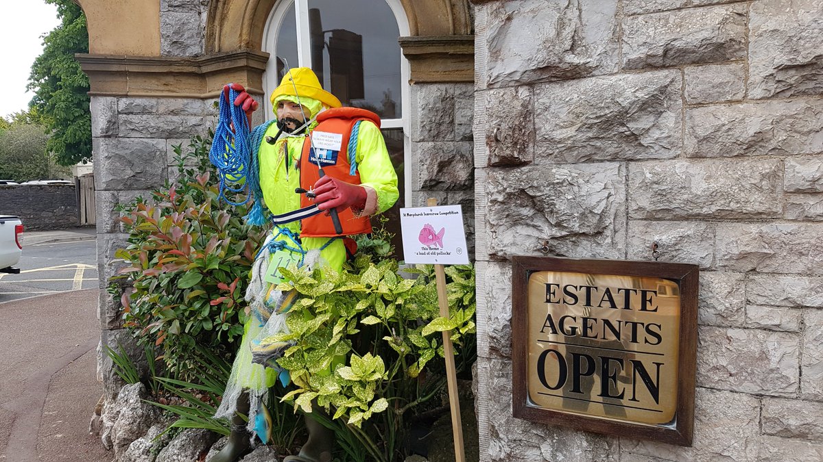 The #scarecrow competition is in full swing in St Marychurch so come on up & enjoy the fun. Team JL are fishing for compliments, hope you take the bait & vote for us! #InItToWinIt 🤣 Festival Packs collected at @BabbCliffRail @photo_matters Fiesta Red or St Marychurch Post Office