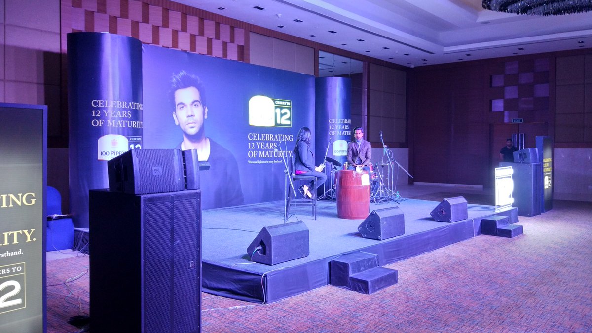 JBSemg's tweet photo. It was a pleasure to have Raj Kumar Rao at the 100 Pipers event organised at The Lalit in Chandigarh #EventManagement #CorporateEvents #ProductLaunch #RajKumarRao #Bollywood https://t.co/JQWzrKeE46