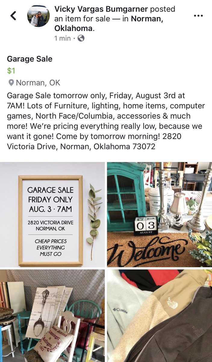 Victoria Bumgarner On Twitter Garage Sale Tomorrow Only Friday
