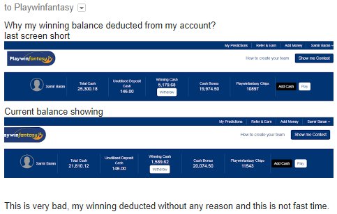 oyepick's tweet photo. Guys please avoid fake website @PlaywinFantasy @playwinfantasty . As I know everyone facing same issue but they are not responding. Don't invest money here. I have so many mail proof regarding this. Please retweet and share. #FakeFantasy #scamwebsite #SCAM #ScamAlert #TNPL https://t.co/9vWHFyZTgl