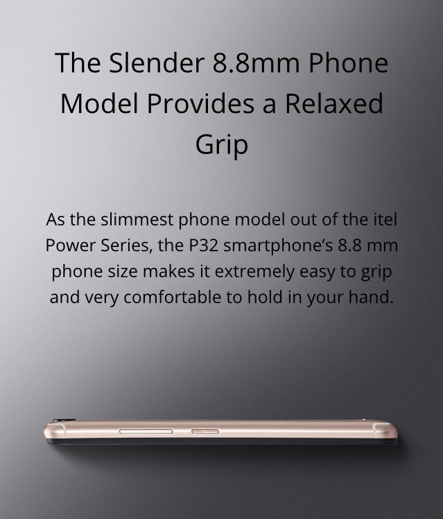 When we said the #ItelP32 is slim and slender and lovely to hold, we meant it.