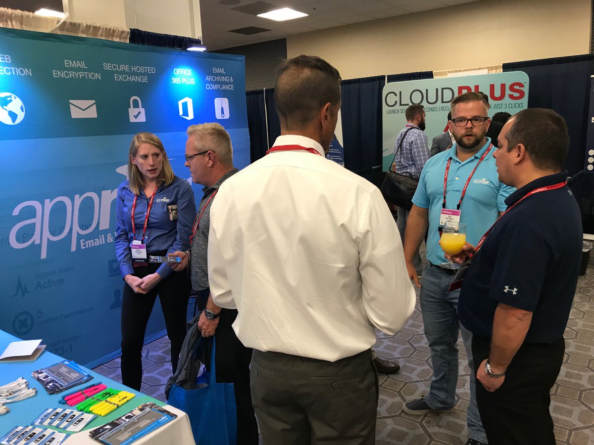 AppRiver's tweet photo. Team AppRiver is having a great time at @CompTIA #channelcon2018 ! Stop by booth 201 and say hi! https://t.co/w6Eq5Iocc4