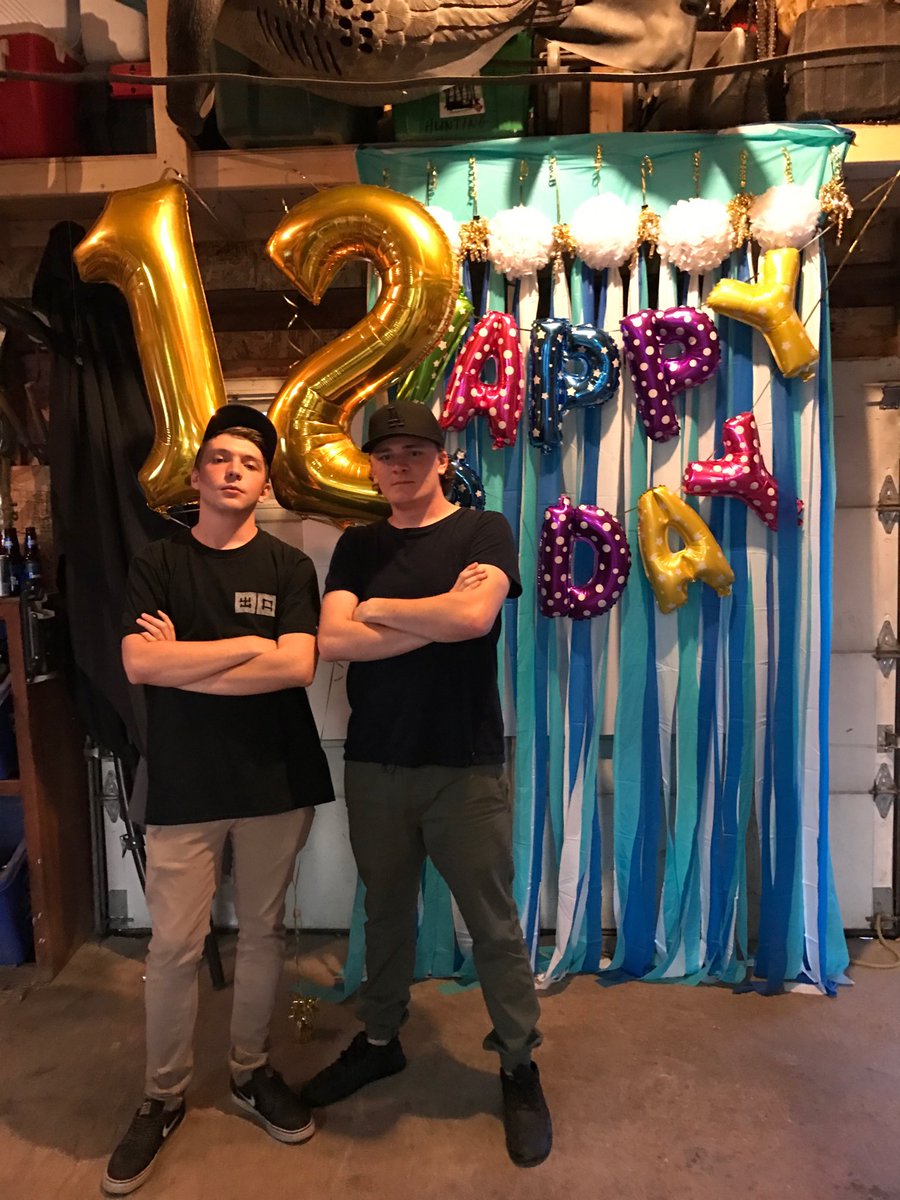 ruzzer34's tweet image. Happy 12th birthday to my bro diggity ⁦@TylerKempen⁩ #dumptruck #timbit #cottoneyedjoe