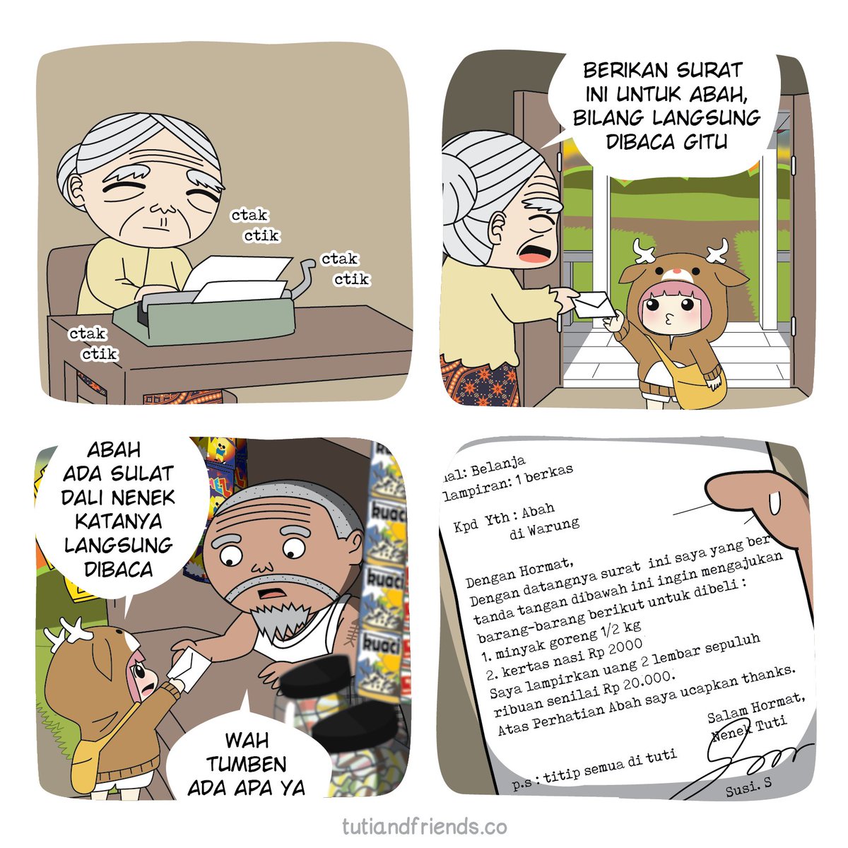 TutiAndFriends's tweet photo. Jadi pengantal sulat ' 3 ' ) https://t.co/MgJPNiKPw6