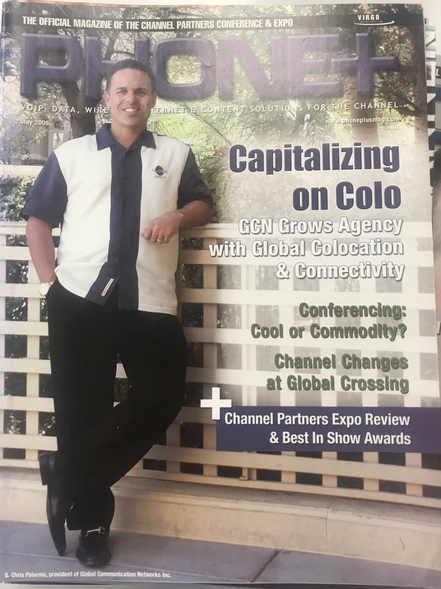 NatashaRCoons's tweet photo. Throw Back Thursday! Taking you back to May 2006 when @SChrisPalermo graced the cover of Phone +. He was a trailblazer back in the day and still is. #Carryingthetorch #Telecom4Life #TelecomLegends @khalihenderson https://t.co/pE7e6VgPTh