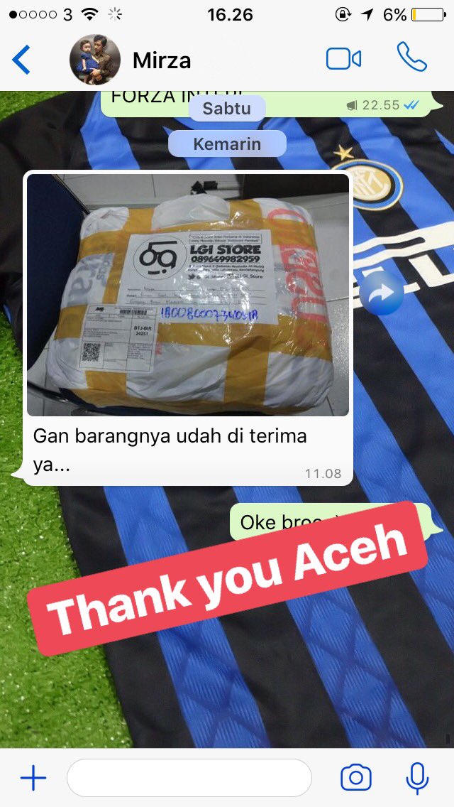 Beberapa testimoni lewat whatsapp.

Katalog lengkap bisa cek instagram <a href="/LGI_Store/">Merchandise Inter</a>
