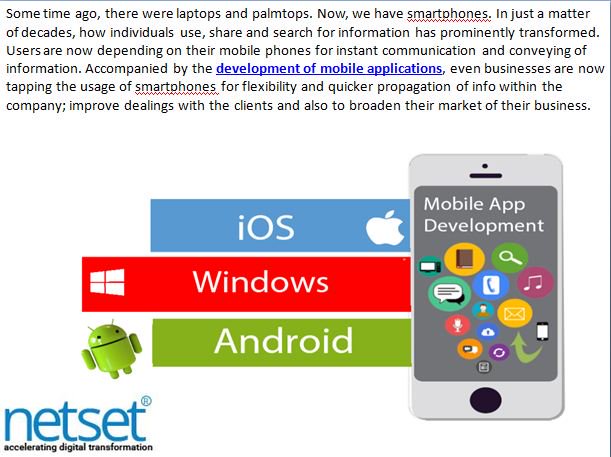 NetSet_Software's tweet image. Take Your Business To Great Heights With Mobile App Development Services! 
slideshare.net/ChristinaDiya/…
Looking for #bestmobileapplicationdevelopment company. Then you are at right place. Hire us to develop mobile app such as android, iphone, ios within the affordable budget.