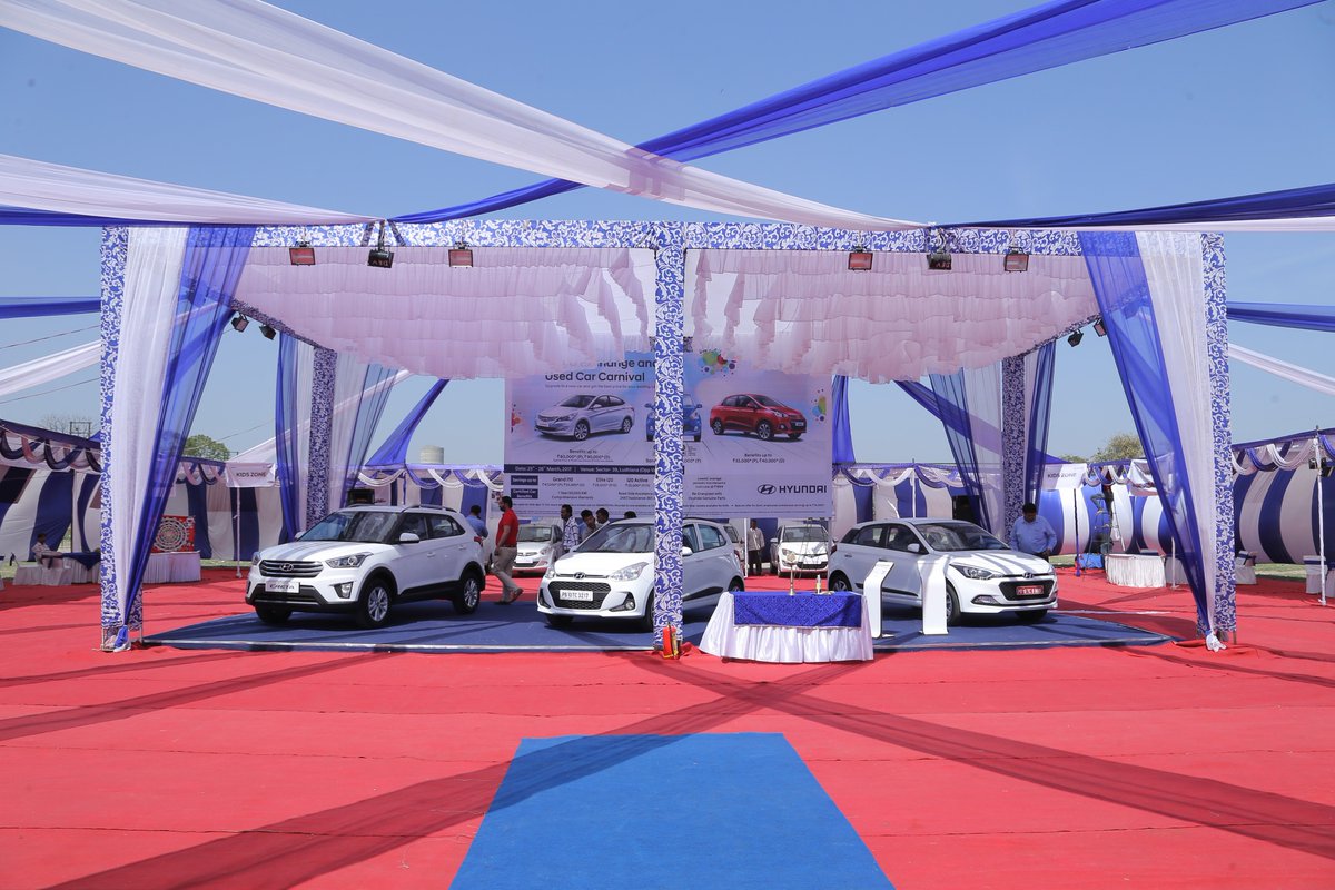 JBSemg's tweet photo. Throwback to the Mega Exchange &amp; Used Car Carnival organised for Hyundai in Chandigarh #eventmanagement #roadshows #outdoorconventions #brandactivation https://t.co/RWGrla0oLT