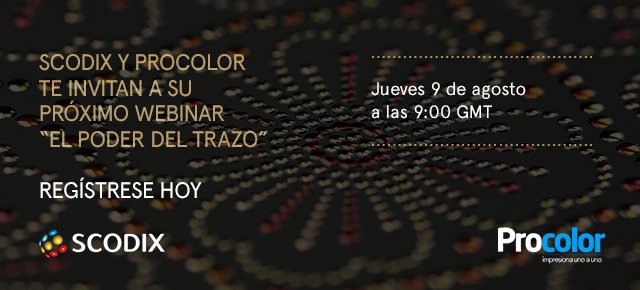 papiro_media's tweet image. @ScodixSense y @ProColor_cl te invitan a participar en el webinar “El poder del Trazo”. Jueves 9 de agosto, 9:00 GMT

Prepara archivos para aplicar realce digital; porcentajes de cobertura para crear texturas; plisados y troqueles. Recibe tu link de acceso en Alfredo.h@scodix.com