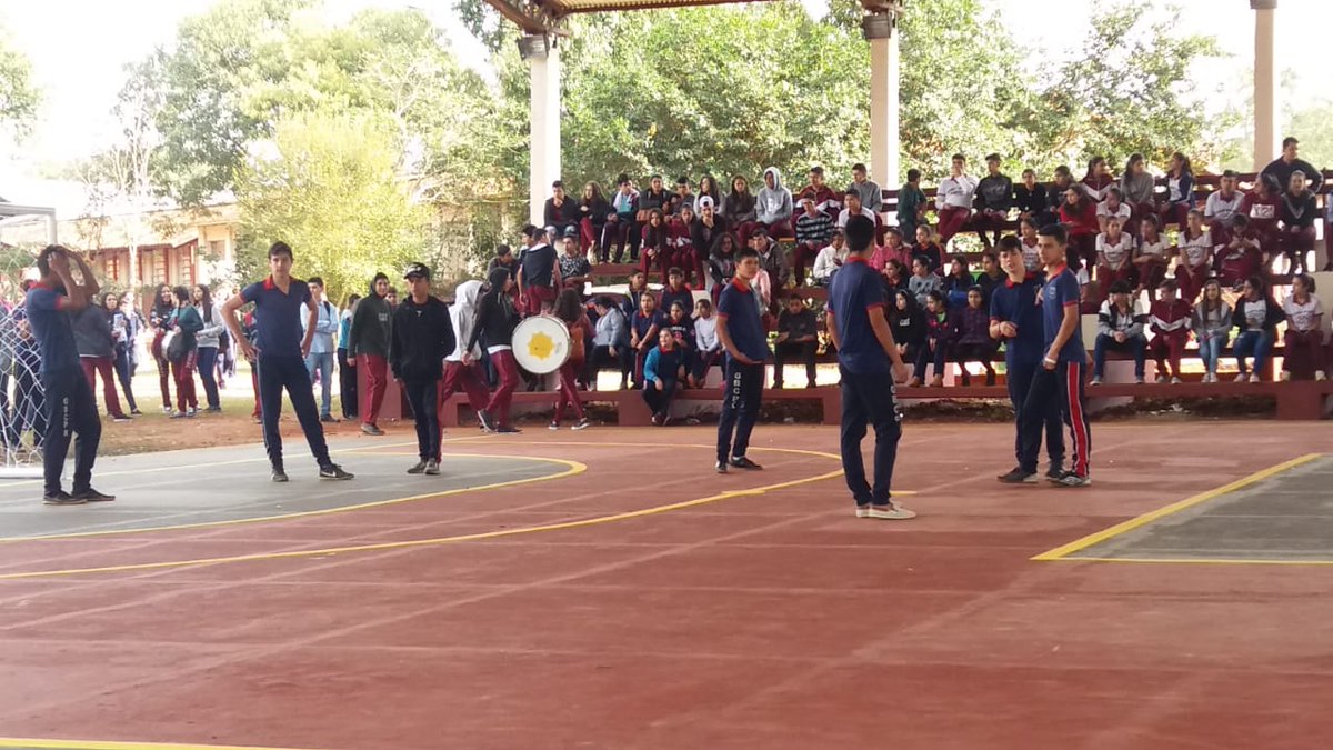 🛤️Puente Kyjhá; CANINDEYÚ. ⚽️Juegos Escolares Estudiantiles Nacionales  JEEN 2018, fase distrital. 🏠Local: Colegio Nacional Mcal. Francisco Solano  López.