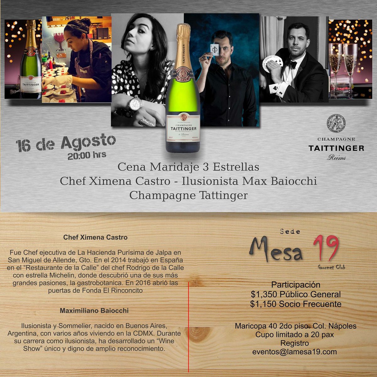 drsalsamx's tweet photo. Si algo les puedo recomendar es la deliciosa cocina de la chef Xime Castro, champagne y el sorprendente ilusionismo de Max Baiocchi ¡no se lo pierdan! https://t.co/eEF7tCruK4