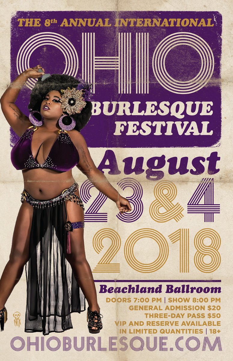 BellaSinCle's tweet photo. Today we kick off The 8th Annual International @OhioBurlesque Festival at @BeachlandCLE Tickets are $25 at the door / $20 in adv Doors 7:00PM / Show 8:00PM #cleveland #thisiscle #cle #obf #obf18 #weareburlesque https://t.co/EDzQjNNlxe