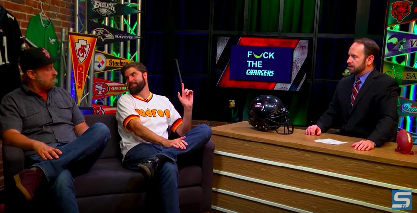 GamblingPodcast's tweet photo. The latest Sean's Sports Show NFL Training Camp Edition w/ special guest @JonoZalay, Coach J (@JonHuck) and the #3StepDropChallenge! Only on @TheStreamTV.

WATCH HERE => https://t.co/NsMCXWroCH https://t.co/EvgBpeS9T1