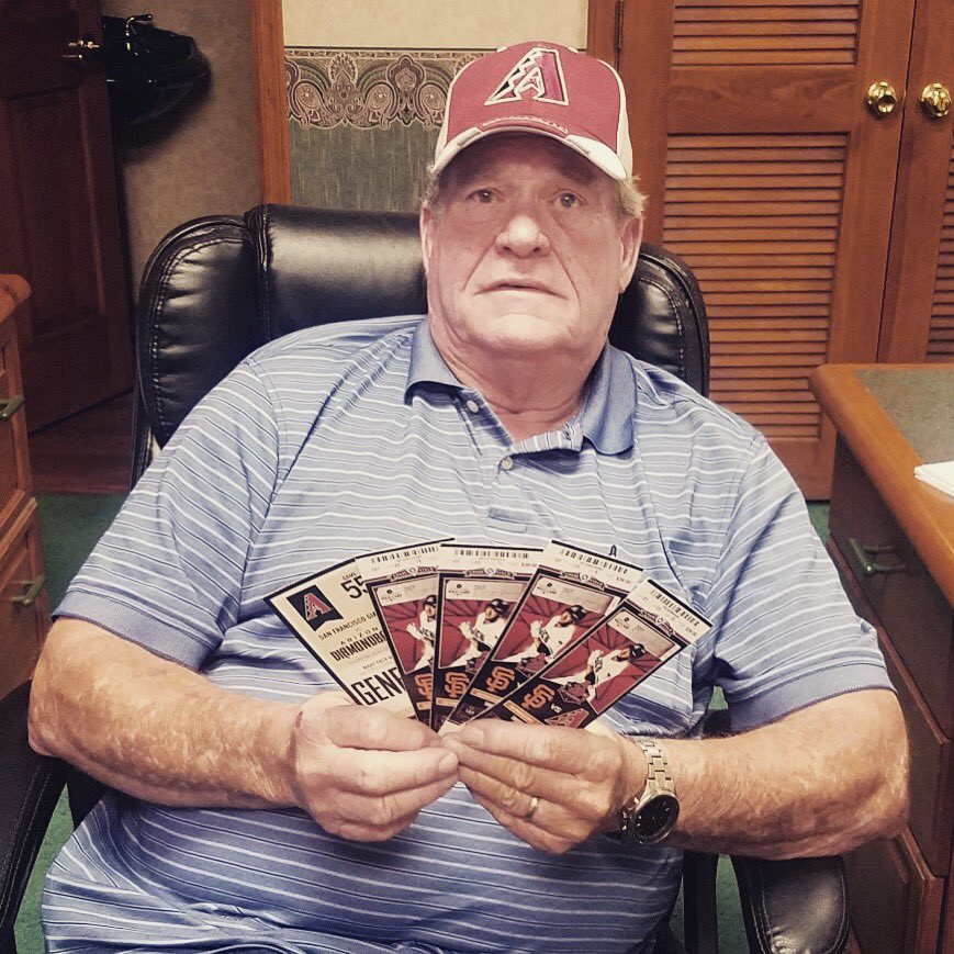 AZKings1's tweet photo. #Congrats to Scooter Buckner on #winning the #AZ #Kings @dbacks #ticket #raffle.  We would like to #thank #everyone who participated for their #support #dbacks #kings #baseball https://t.co/V7IozsycfA