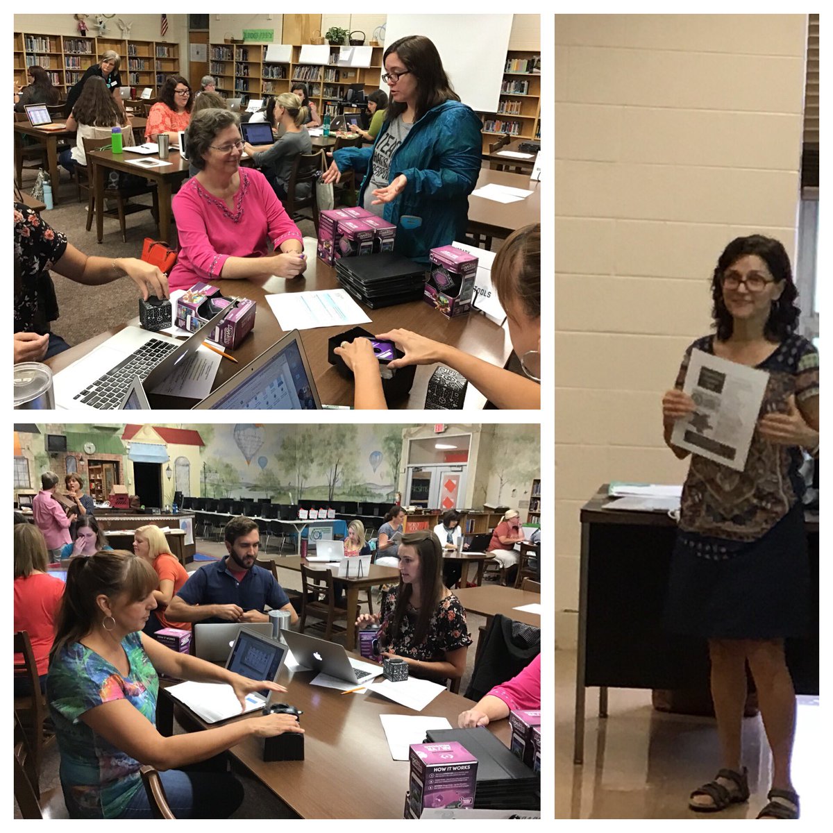 KCSElemTech's tweet photo. Elementary Technology Teachers and Librarians learning and networking.  @KCSEdTech #kcslms https://t.co/XmobjciWAr
