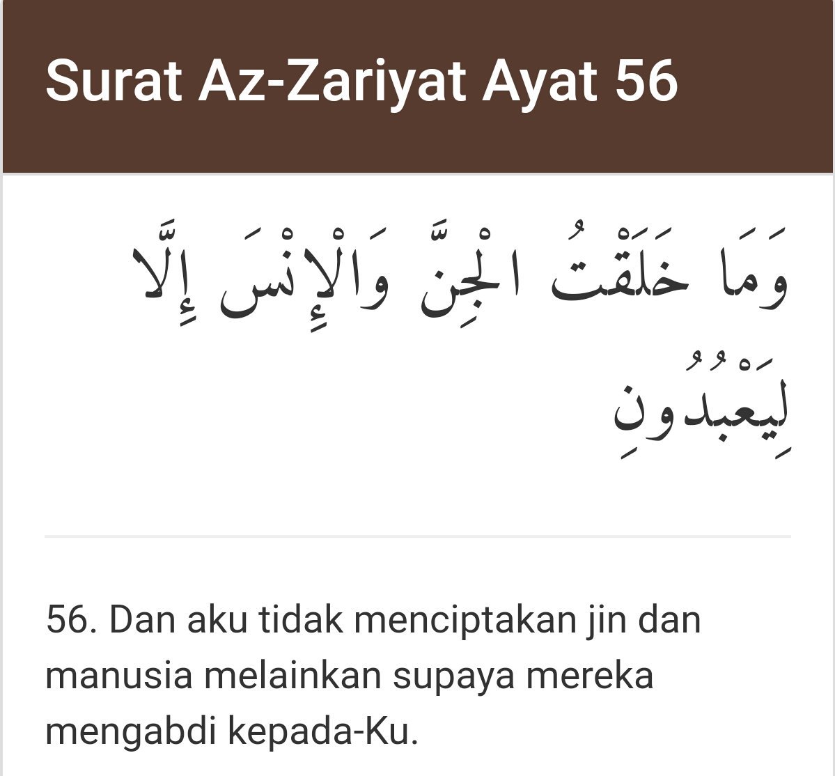 Surat Az Zariyat Ayat 56 Surah Az Zariyat Ayat 56 58 Karoke qur an