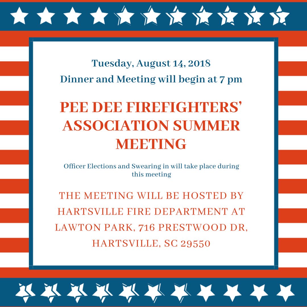 Pee Dee Firefighters tweet media