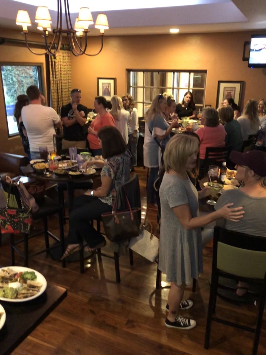 NickHoltvluwer's tweet photo. The @MHEParker staff kicked off the 2018-19 school year with a “Welcome Back!” night at Hacienda Colorado! Lots of food &amp; lots of laughs! So good to see everyone! #LoveMHE https://t.co/3GdnwS6WX3