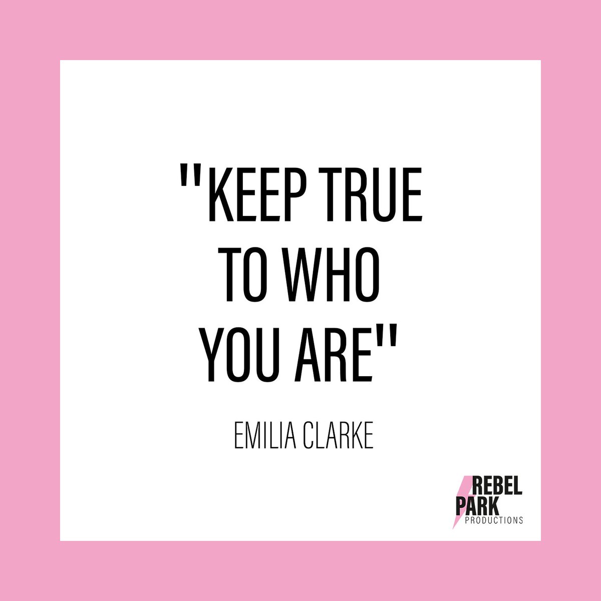 rebelparkprod's tweet photo. Be yourself, everyone else is taken #LeadingLadyParts https://t.co/oxrxHUWYSa
