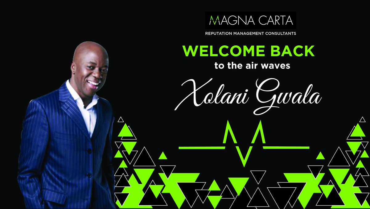 Welcome back <a href="/gwalax/">Xolani Gwala</a> to doing what you love and do best! <a href="/Radio702/">702</a> #welcomebackXolaniGwala