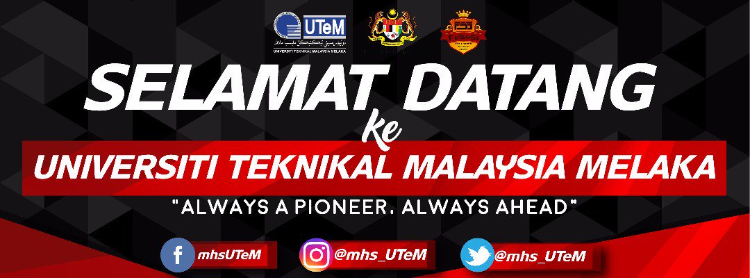 fafaiiizah's tweet photo. @twt_matrik Congratulations to those who recieved offers from UTeM π
Do follow these social media accounts for updated info
#UTeM #UTeMIntake1819 https://t.co/lldqJ7fyMw