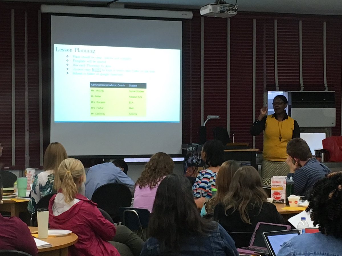The Swarm is back! OKMS faculty and staff are getting pumped for 2018-2019. #OppZoneWins18 #WeAreHamilton