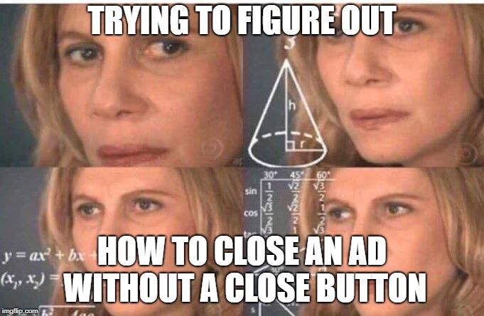 Don't you just hate it when ads are trying to be persistent? #ads #Advertising #persistence #annoying #stop #Blockchain #Impetus