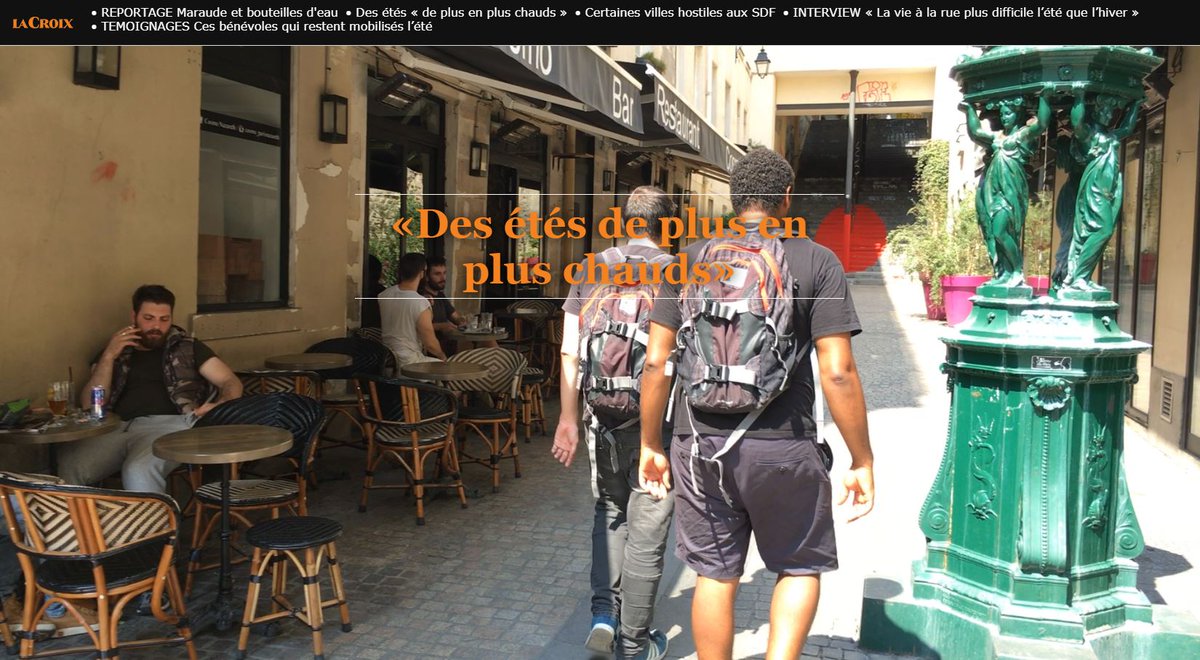 juliendu's tweet image. Suite et fin de notre ensemble sur les dures conditions de vie des #SDF en été, avec ce #longformat la-croix.com/France/Exclusi… Merci à @EMMAUSolidarite @florent_gueguen @SamusocialParis @caritasfrance @ArmeeduSalut