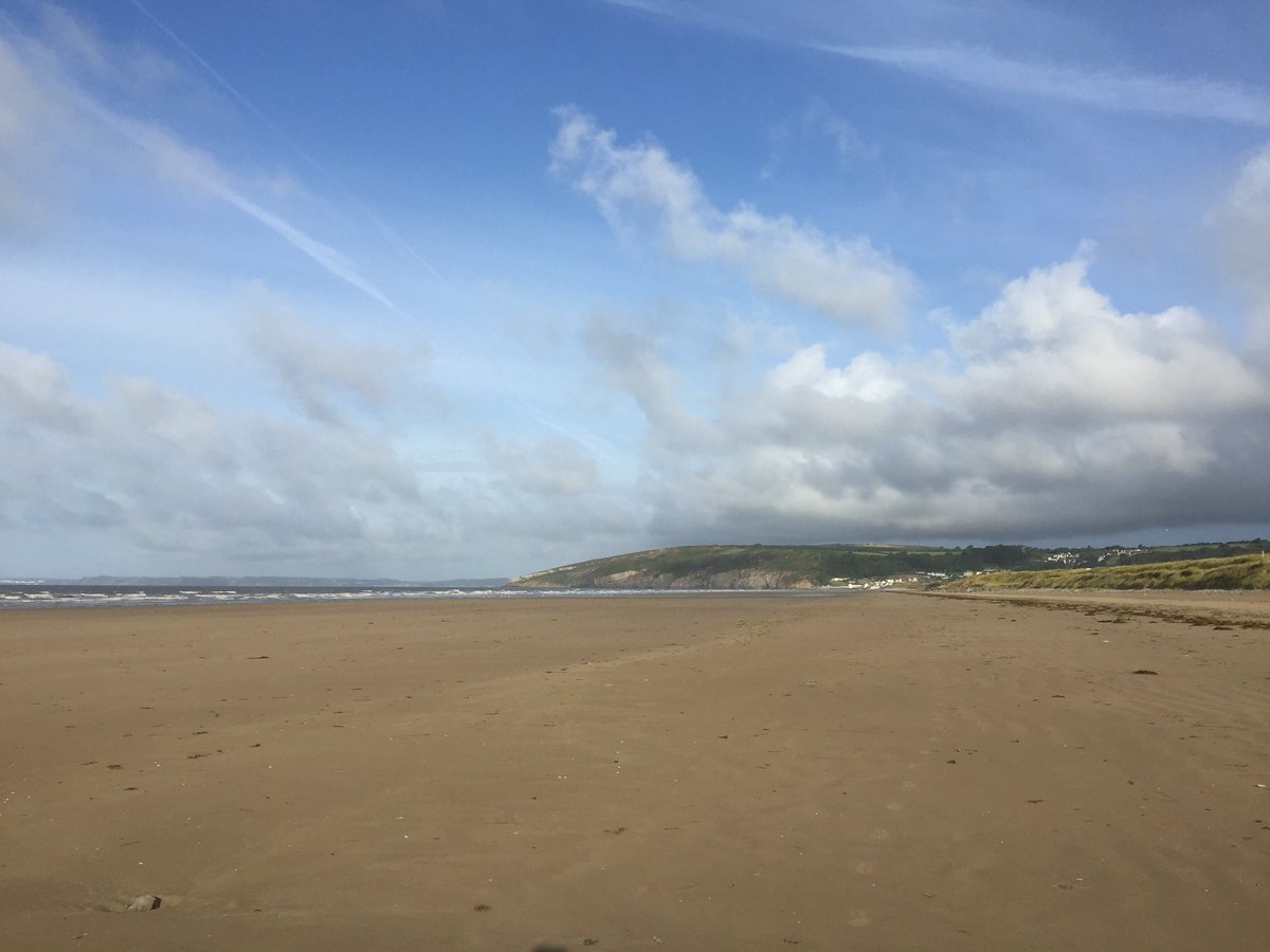 Been great morning running on Pendine Sands and up the hills of Wales!