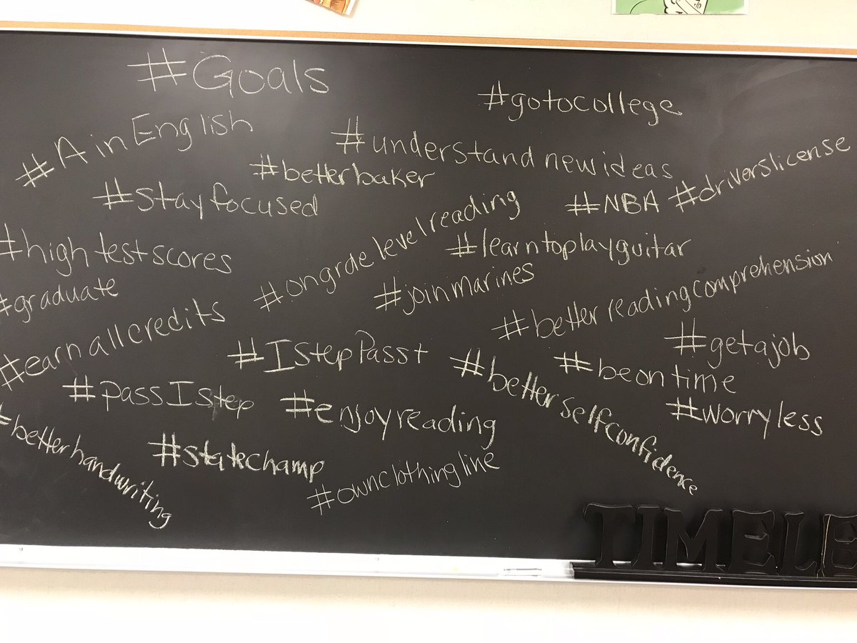 hstarks93's tweet photo. Goal setting in class today. Love hearing what students want to achieve. #goals #warrenmatters https://t.co/e5z8DuzQ0v