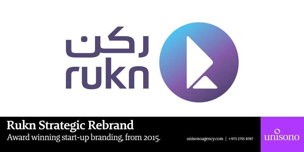 unisonobh's tweet photo. This week's entry for #throwbackthursday is this award-winning branding for Rukn. We were all thrilled when this project won two Silvers at the Transform MENA 2015 Awards! What's your #throwbackthursday? Let us know on the comments below!
#Rukn #transformmena #transformawards https://t.co/qzMSZNBFpf