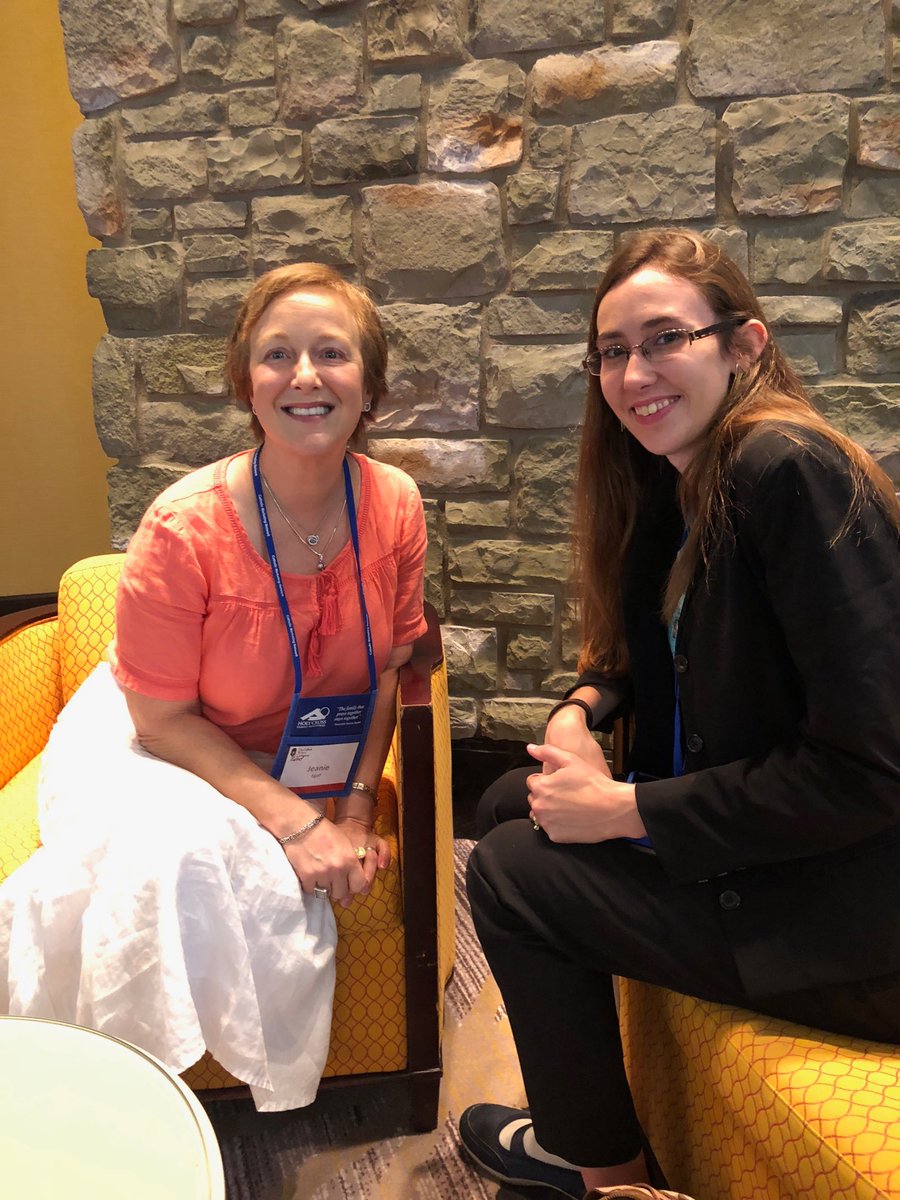 jeanie_egolf's tweet photo. Podcast-making in progress with A. R. K. Watson of #catholicreads here at the #cmn2018 โฆ@ARKwatsonโฉ https://t.co/o0LyQEKzbr