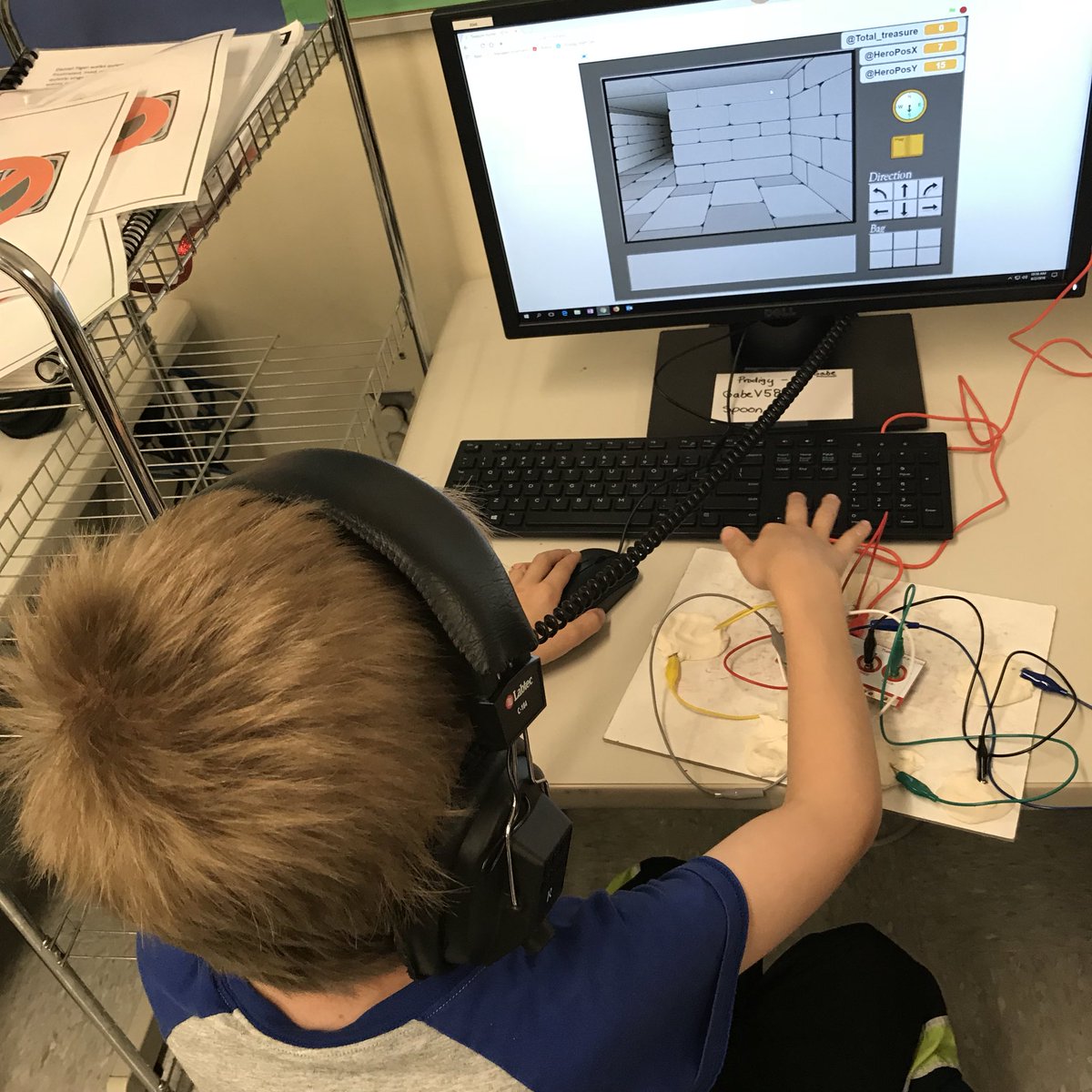 CiTiEdTech's tweet image. Mrs. Yorker’s ESY class works with @makeymakey MakeyMakey today. @CiTiBOCES