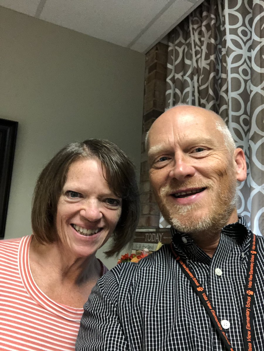 Second day with Debbie @VistaViewElem!  Excited for this new secretary/executive partnership!  #forgotthefirstday #TBCoach @ISD191 #one91