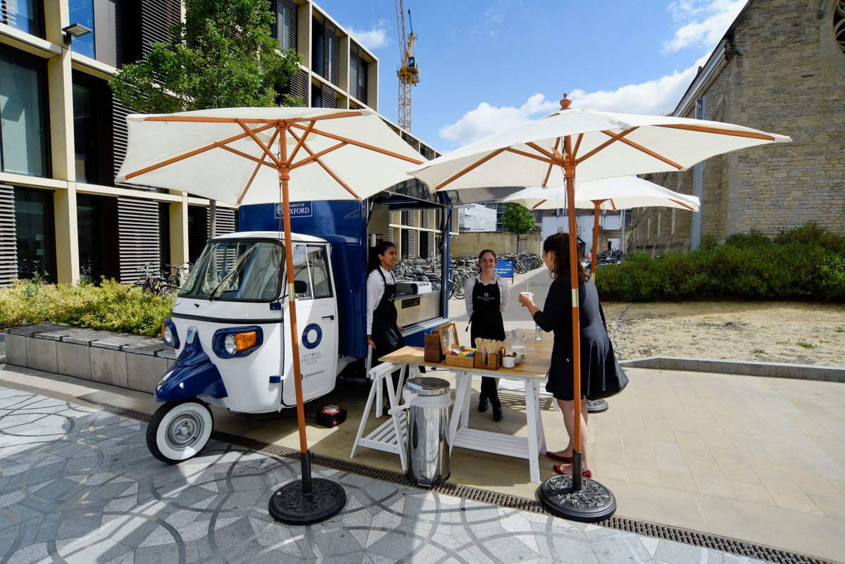 OxUniVenues's tweet photo. Have you spotted the new @LittleBlueVan_ yet? You can find it stopped around @UniofOxford this summer serving drinks &amp; ice creams, and even hire it for events. Follow them to keep up to date with their location, &amp; contact us if you would like 🍦&amp; ☕️ at your next event! #Oxford https://t.co/bt8QFir49W