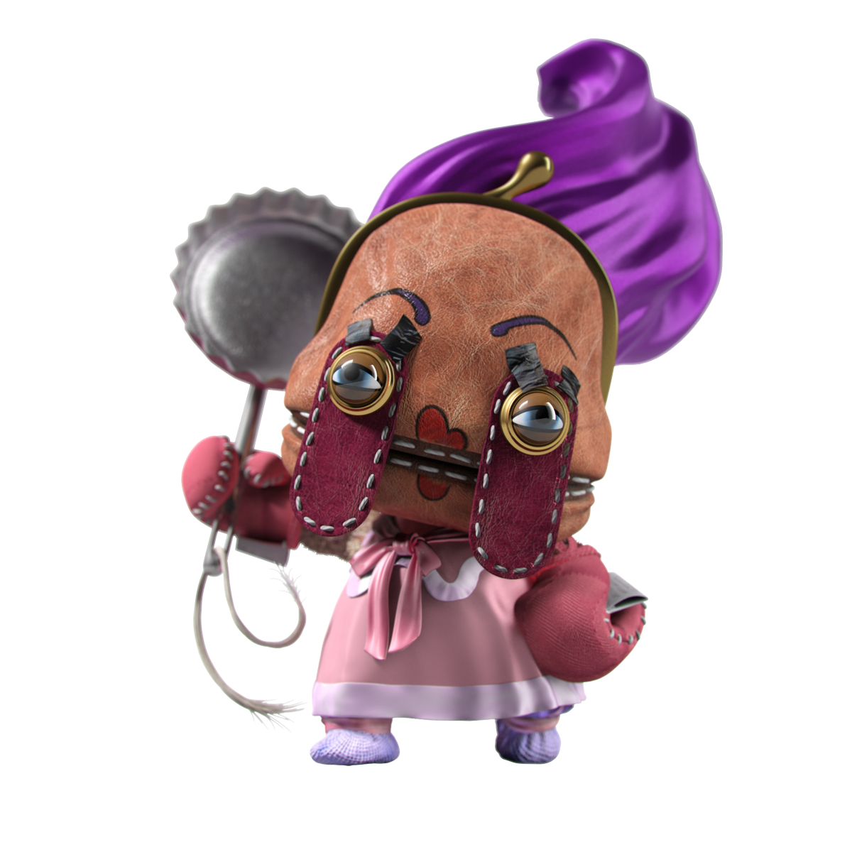 LittleBigPlanet's tweet photo. #LBPTBT: Nana Pud had a very different appearance in our early concept art for her before she put her face on prior to Sackboy's arrival to Stitchem Manor! https://t.co/cK7n2iMNY9