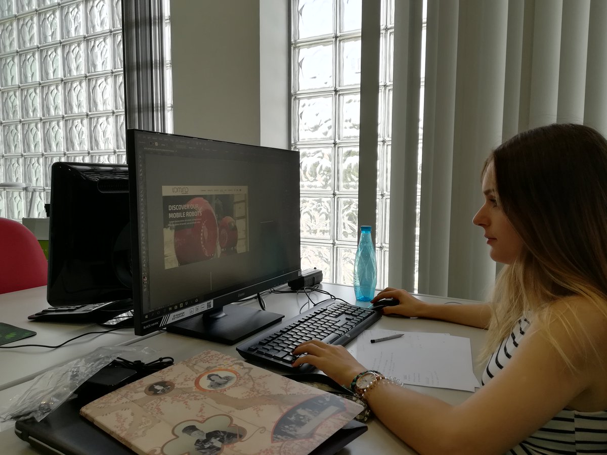 One more intern joins <a href="/IDMindRobots/">IDMind</a> 's ranks!
We welcome Mafalda Narciso, who will be working on a brand new Design department for the next nine months! 
#IDMind #designer #newmember #summer #internships