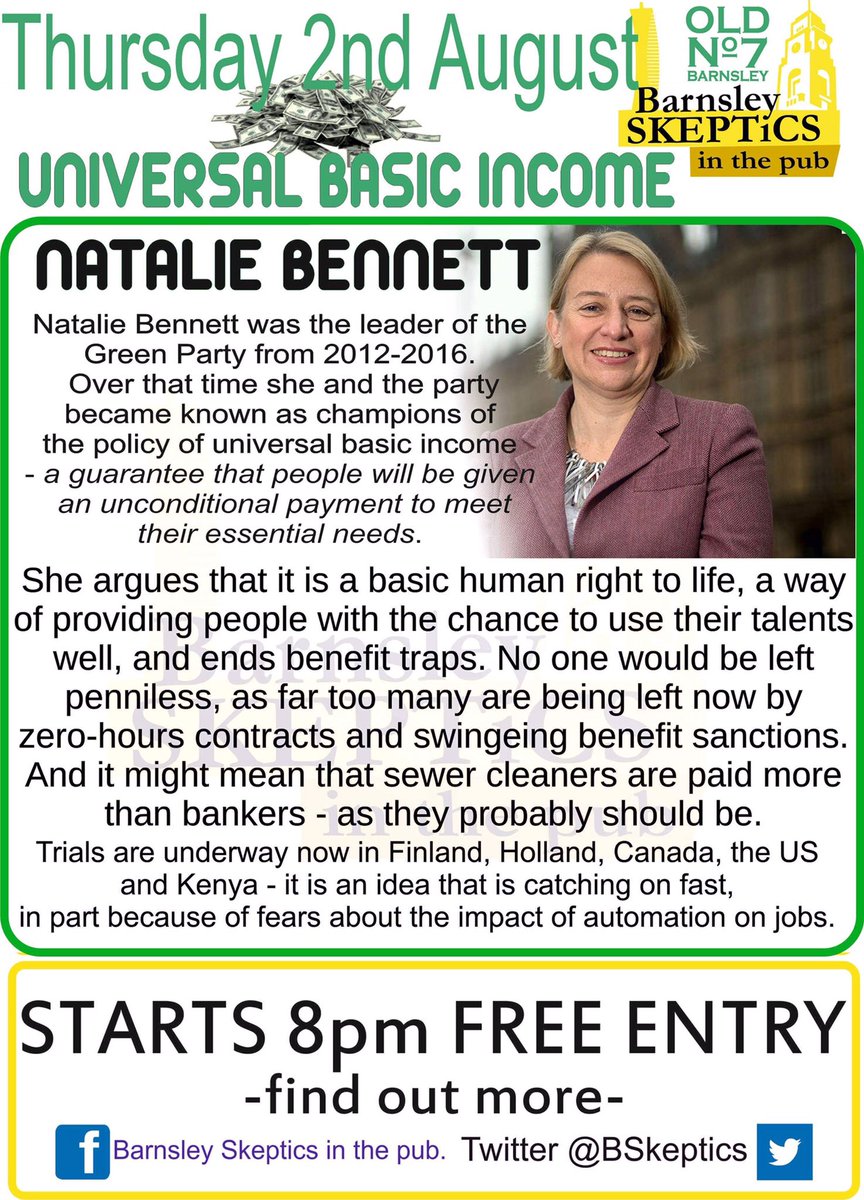 Tonight we have <a href="/natalieben/">Natalie Bennett</a> coming to speak on Universal Basic Income. All welcome, begins at 8pm.
#barnsleyisbrill #sitp